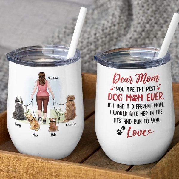Dear Mom You Are The Best Dog Mom Ever - Personalized Dog Mom Mug - Gift For Dog Lovers