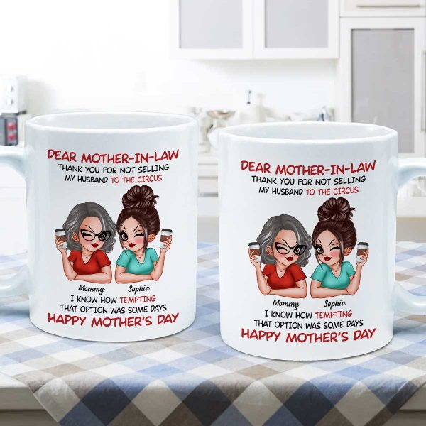 Dear My Mother-in-law Happy Mother's Day Personalized Mug