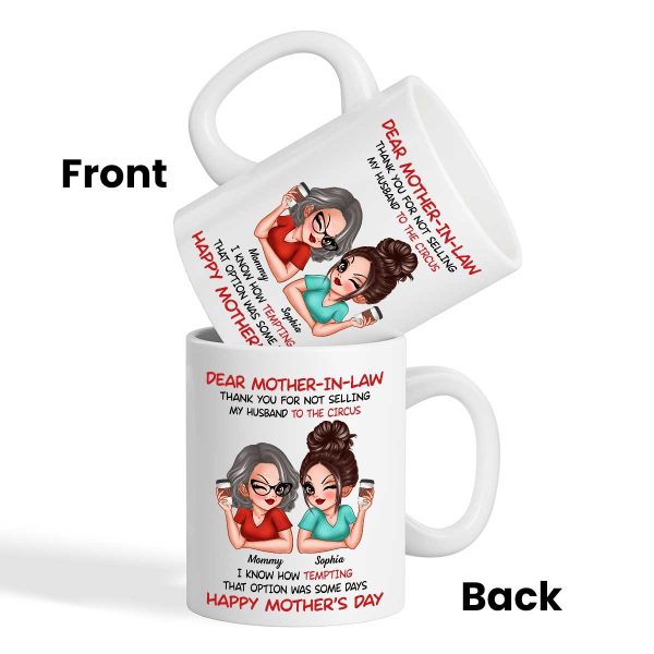 Dear My Mother-in-law Happy Mother's Day Personalized Mug