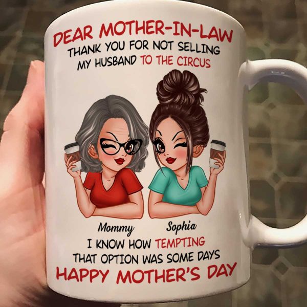 Dear My Mother-in-law Happy Mother's Day Personalized Mug