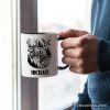 Deer Duck Fishing Hunting Personalized Mug, Camo Vintage Compass Outdoors Gift with Custom Name