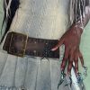 Denim Large Belt Design Tube Mini Dress