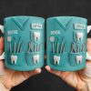 Dental Coffee Mug Featuring Dental Equipment Designs - Personalized Custom Coffee Mug - GRAD307_MG