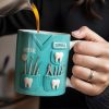 Dental Coffee Mug Featuring Dental Equipment Designs - Personalized Custom Coffee Mug - GRAD307_MG