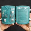 Dentist Nutritional Facts, Serving Size 1 Awesome Dentist - Personalized Custom Coffee Mug - GRAD313_MG