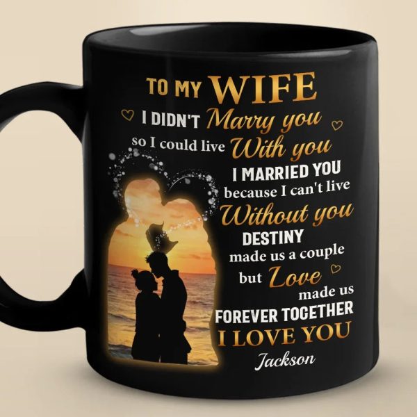Destiny Made Us A Couple But Love Made Us Forever Together - Couple Personalized Custom Black Mug - Gift For Husband Wife, Anniversary Destiny Made Us A Couple But Love Made Us Forever Together - Couple Personalized Custom Black Mug - Gift For Husband Wife, Anniversary