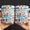 Devotion And Care, Comfort And Hope, Medical Icons - Personalized Custom Coffee Mug - DOC029_MG