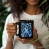 Diabetes Blue Ribbon Floral Personalized Mug, Awareness Support Gift with Custom Name Diabetes Blue Ribbon Floral Personalized Mug, Awareness Support Gift with Custom Name