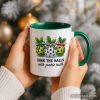 Dink The Halls with Pickle Balls Personalized Mug, Funny Christmas Gift with Custom Name Dink The Halls with Pickle Balls Personalized Mug, Funny Christmas Gift with Custom Name