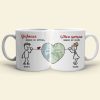 Distance Means So Little - Personalized Couple Mug Set - Gift For Couple Distance Means So Little - Personalized Couple Mug Set - Gift For Couple