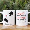 Distance Never Separates Two Hearts That Really Care Personalized Couple Mug, Gift For Couple