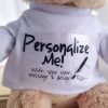 DIY Teddy Bear with Blank White T Shirt 11 Inch DIY Teddy Bear with Blank White T Shirt 11 Inch