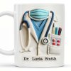 DOCTOR Nutritional Facts, Dedicated Healthcare Hero, Nutritional Label - Personalized Custom Coffee Mug - GRAD279_MG