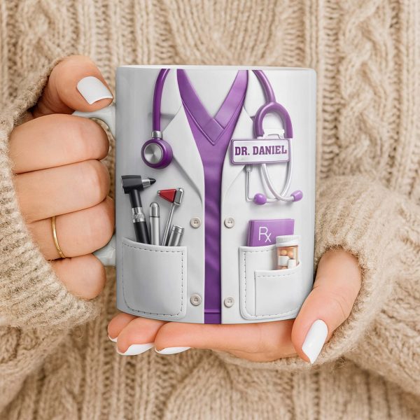 Doctor Nutritional Facts Medical Appreciation - Personalized Custom Coffee Mug - DOC095_MG