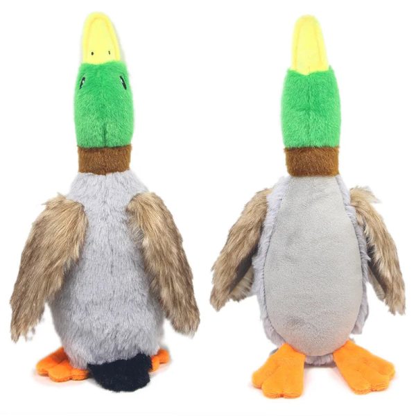 Dog Chew Toys Cute Plush Duck Sound Toy Stuffed Squeaky Animal Squeak