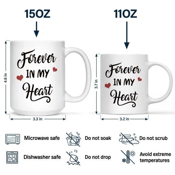 Dog Dad Forever In My Heart - Memorial Gift For Dog Lovers - Personalized Mug Dog Dad Forever In My Heart - Memorial Gift For Dog Lovers - Personalized Mug