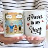 Dog Dad Forever In My Heart - Memorial Gift For Dog Lovers - Personalized Mug Dog Dad Forever In My Heart - Memorial Gift For Dog Lovers - Personalized Mug