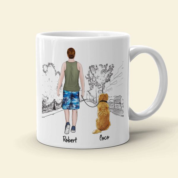 Dog Dad King Of Walks Personalized Coffee Mug DR-WHM-04nati050523