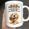 Dog Dad Thanks For Putting Up With My Sht - Personalized Mug Dog Dad Thanks For Putting Up With My Sht - Personalized Mug