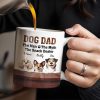 Dog Dad The Man The Myth The Snack Dealer, Dogs and Paw Prints - Personalized Custom Coffee Mug - DOG047_MG Dog Dad The Man The Myth The Snack Dealer, Dogs and Paw Prints - Personalized Custom Coffee Mug - DOG047_MG