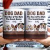 Dog Dad The Man The Myth The Snack Dealer, Dogs and Paw Prints - Personalized Custom Coffee Mug - DOG047_MG Dog Dad The Man The Myth The Snack Dealer, Dogs and Paw Prints - Personalized Custom Coffee Mug - DOG047_MG
