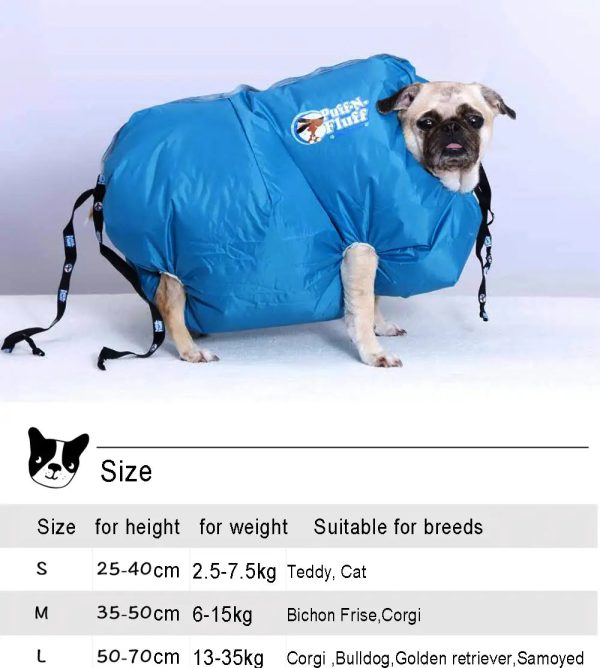 Dog dryer bag. Pet accessories. Quickly and easily dry. Dog dryer bag. Pet accessories. Quickly and easily dry.