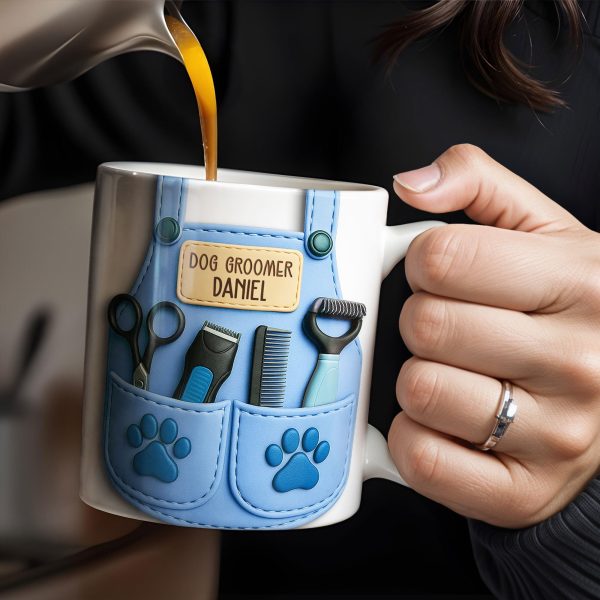 Dog Groomer Professionally Personalized Mug - Personalized Custom Coffee Mug - DOG064_MG Dog Groomer Professionally Personalized Mug - Personalized Custom Coffee Mug - DOG064_MG