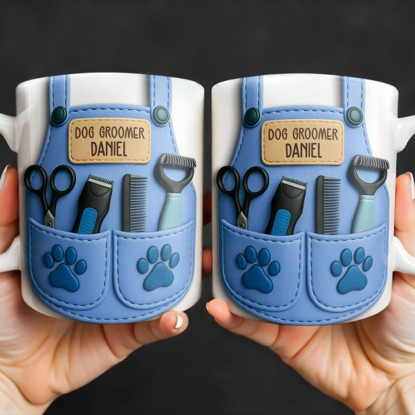 Dog Groomer Professionally Personalized Mug - Personalized Custom Coffee Mug - DOG064_MG Dog Groomer Professionally Personalized Mug - Personalized Custom Coffee Mug - DOG064_MG