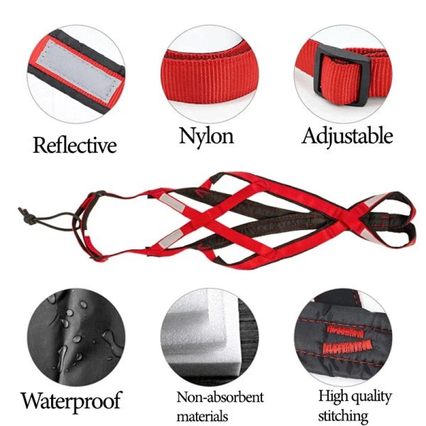 Dog Harness Mushing X Back Training Vest Dog Harness Mushing X Back Training Vest
