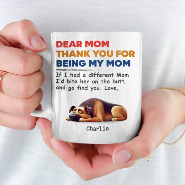 Dog Mom For Life - Dog Personalized Custom Mug - Gift For Pet Owners, Pet Lovers