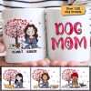 Dog Mom Pink Watercolor Personalized Mug