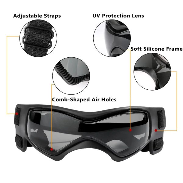 Dog Sunglasses for Small Dogs - UV Protection Eyewear for Pets