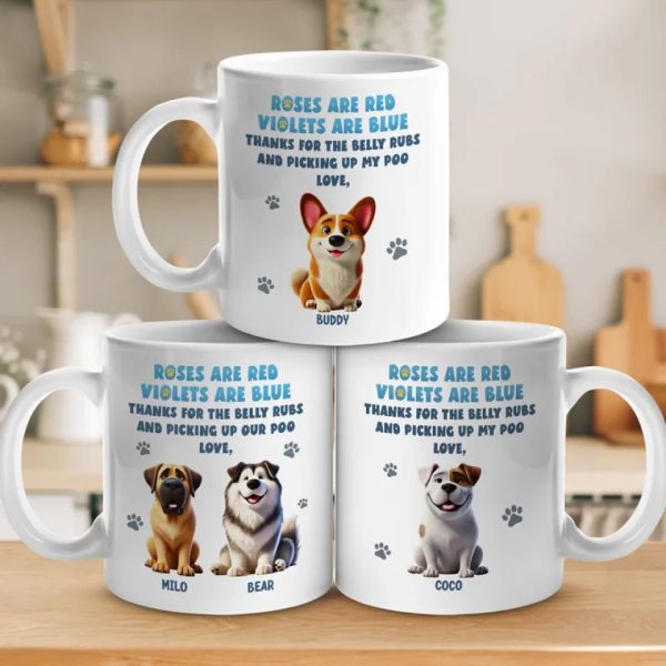 Dogs Are Family - Dog Personalized Custom Mug - Gift For Pet Owners, Pet Lovers