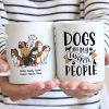 Dogs Are My Favorite People Funny Dogs Cartoon Personalized Mug