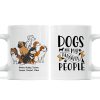 Dogs Are My Favorite People Funny Dogs Cartoon Personalized Mug