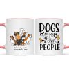 Dogs Are My Favorite People Funny Dogs Cartoon Personalized Mug