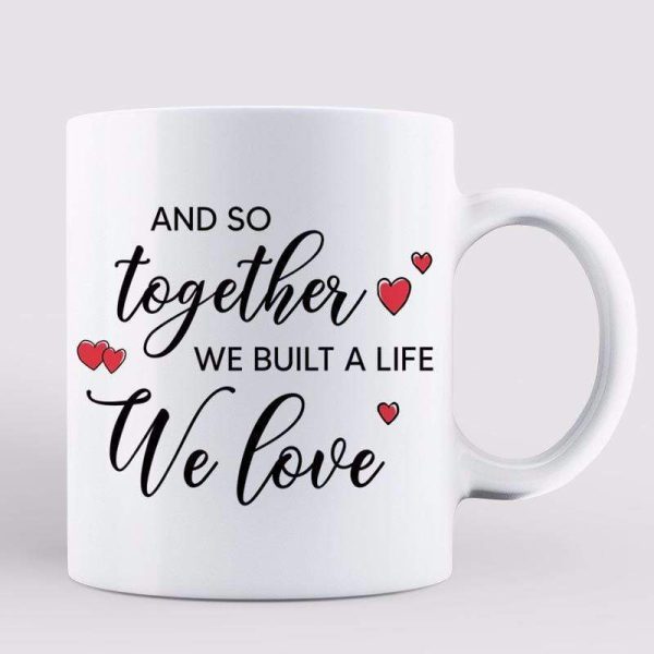 Dogs Colorful Tree Couple Built A Life Personalized Coffee Mug Dogs Colorful Tree Couple Built A Life Personalized Coffee Mug