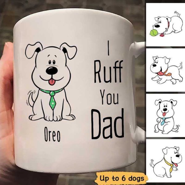 Dogs Ruff Dad Personalized Mug Dogs Ruff Dad Personalized Mug