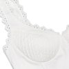 Doily Strap Cupped V-neck Mini Dress Doily Strap Cupped V-neck Mini Dress