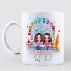 Doll Besties Best Friends In The Amusement Park Personalized Mug