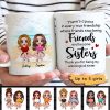 Doll Besties Best Friends Sitting On The Beach Personalized Mug Doll Besties Best Friends Sitting On The Beach Personalized Mug