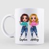 Doll Besties Long Distance Personalized Mug