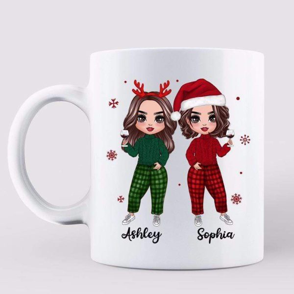 Doll Besties Sisters Heartstrings Personalized Mug