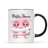Doll Besties Sisters In The Bathtub Personalized Mug