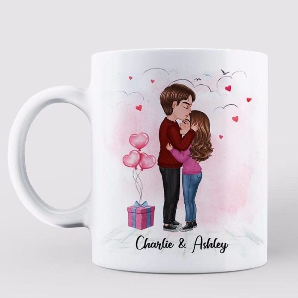 Doll Couple Kissing Gift For Him For Her Personalized Mug Doll Couple Kissing Gift For Him For Her Personalized Mug