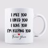 Doll Couple Kissing Gift For Him For Her Personalized Mug Doll Couple Kissing Gift For Him For Her Personalized Mug