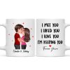 Doll Couple Kissing I Met You I Liked You I Love You Gift For Him For Her Personalized Mug Doll Couple Kissing I Met You I Liked You I Love You Gift For Him For Her Personalized Mug
