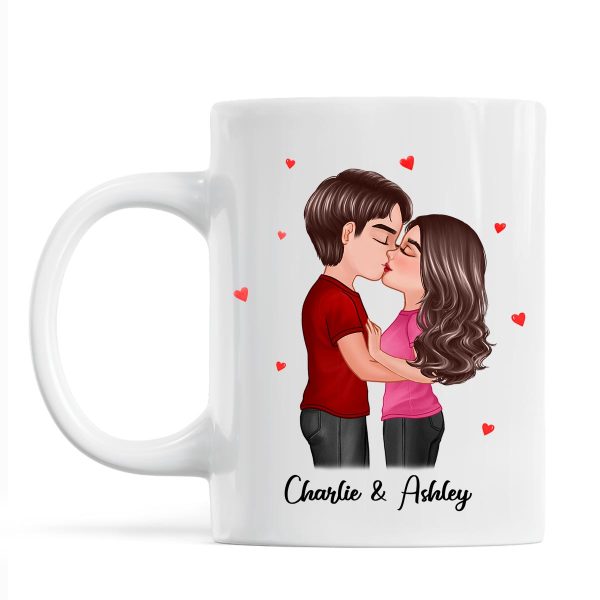 Doll Couple Kissing I Met You I Liked You I Love You Gift For Him For Her Personalized Mug Doll Couple Kissing I Met You I Liked You I Love You Gift For Him For Her Personalized Mug