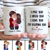 Doll Couple Kissing I Met You I Liked You I Love You Gift For Him For Her Personalized Mug Doll Couple Kissing I Met You I Liked You I Love You Gift For Him For Her Personalized Mug