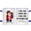 Doll Couple Kissing I Met You I Liked You I Love You Gift For Him For Her Personalized Mug Doll Couple Kissing I Met You I Liked You I Love You Gift For Him For Her Personalized Mug